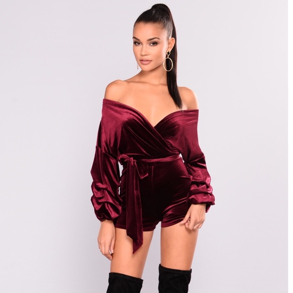Fashion Nova Dresses & Skirts - Velvet romper